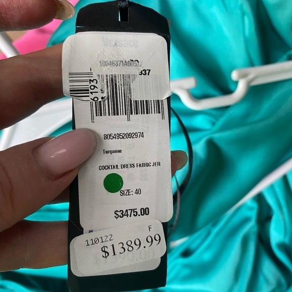 NWT VERSACE Safety Pin Cocktail Dress - Picture 10 of 14